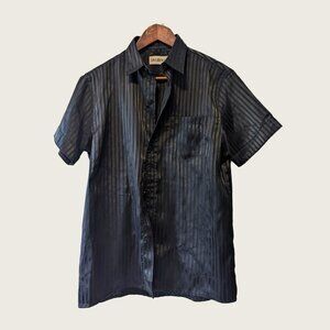 HAN KJOBENHAVN - Black striped shirt - Sz M